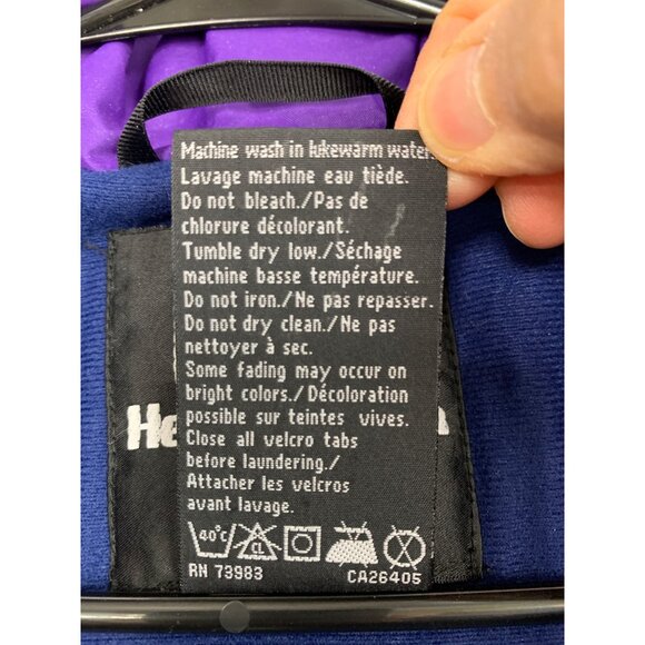 Helly Hansen Mens VTG 90s Waterproof Insulated Parka Teal Purple S RY10367 EUC - Picture 5 of 12